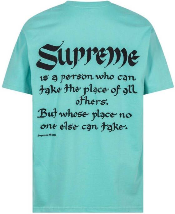 Supreme T-shirt met korte mouwen Blauw