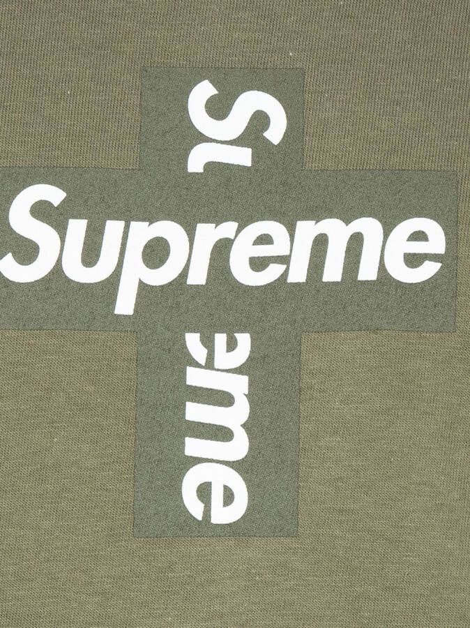 Supreme T-shirt met logo Groen