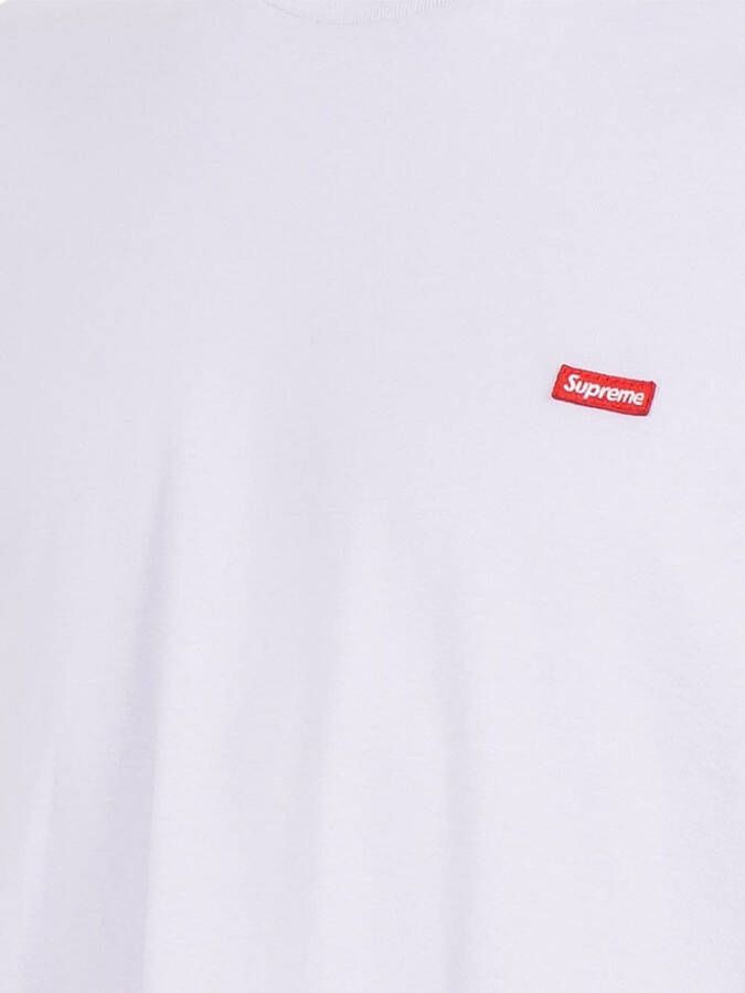 Supreme T-shirt met logo Paars