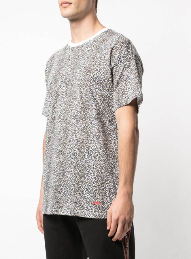 Supreme T-shirt met luipaarddessin Bruin