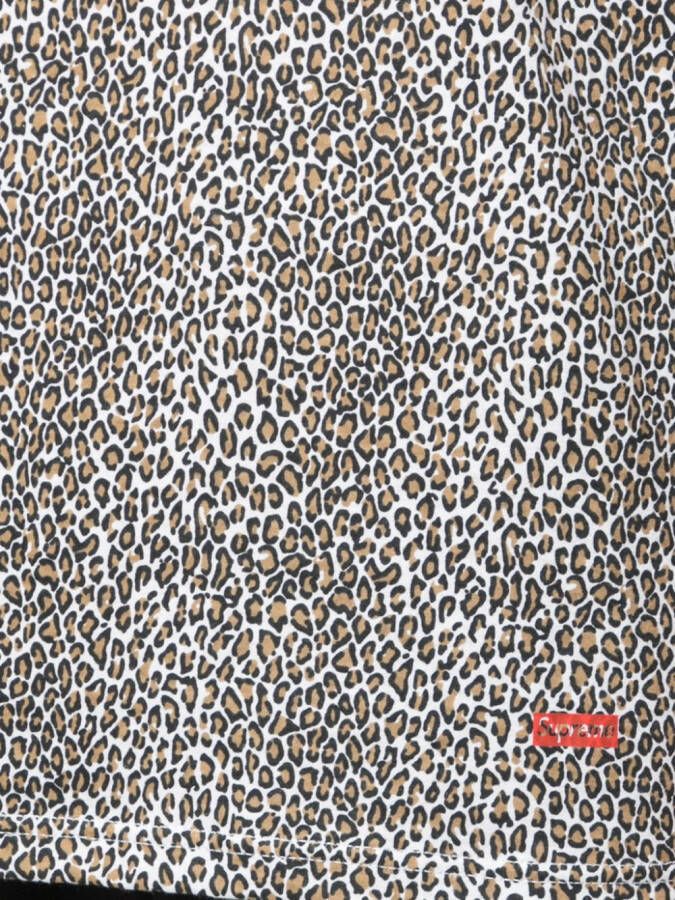 Supreme T-shirt met luipaarddessin Bruin
