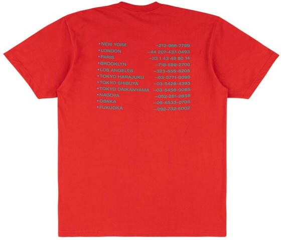Supreme T-shirt met print Rood