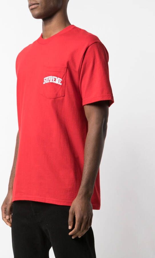 Supreme T-shirt met print Rood