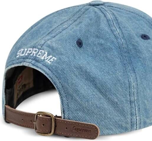 Supreme x Burberry pet met vlakken Blauw