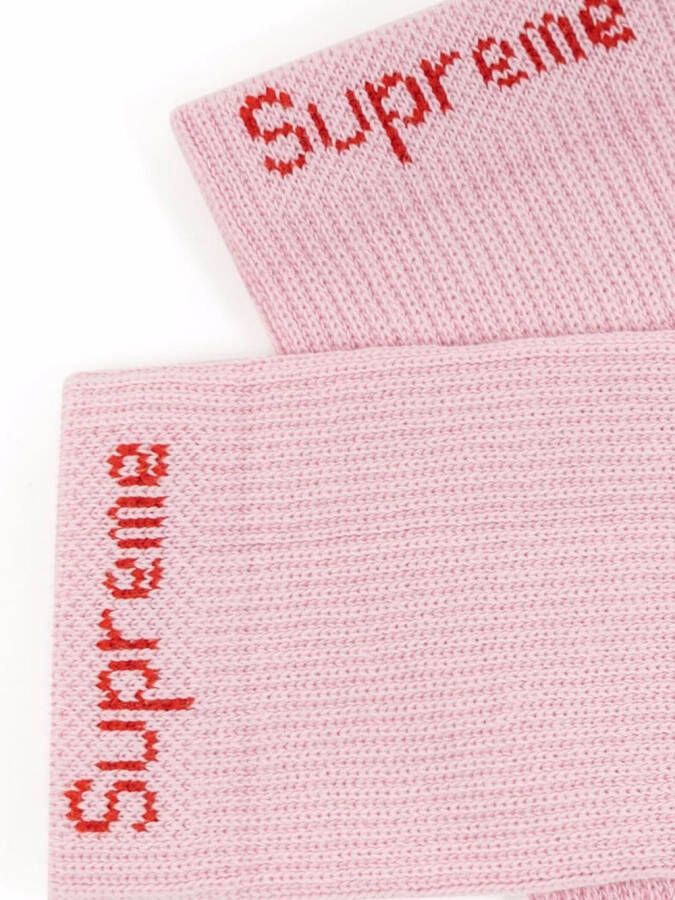 Supreme x Hanes 4-sets sokken Roze