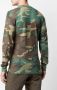 Supreme x Hanes thermosshirt met camouflageprint Groen - Thumbnail 4