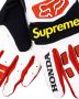 Supreme x Honda Fox racing handschoenen Rood - Thumbnail 2