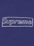 Supreme x Kaws hoodie met logo Blauw - Thumbnail 3
