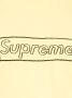 Supreme x KAWS T-shirt met logo Geel - Thumbnail 3
