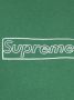 Supreme x KAWS T shirt met logo unisex katoen M Groen - Thumbnail 2
