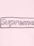 Supreme x KAWS T-shirt met logo Roze - Thumbnail 3