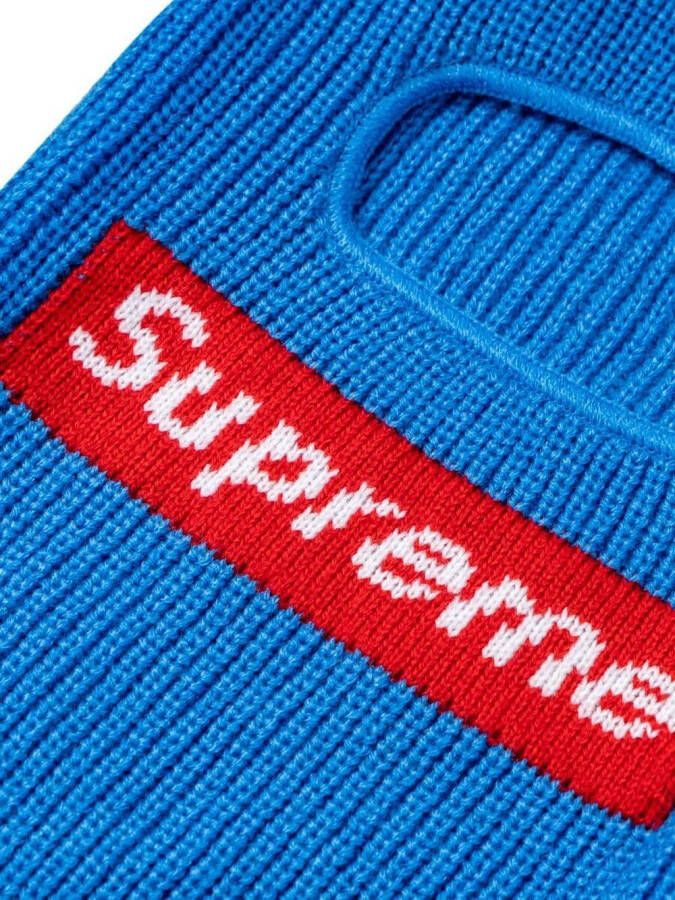 Supreme x New Era bivakmuts met logo Blauw