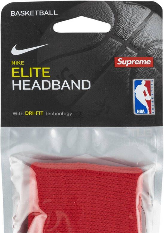 Supreme x Nike Elite hoofdband Rood