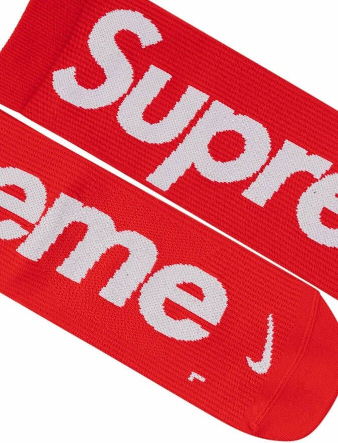 Supreme x Nike sokken Rood