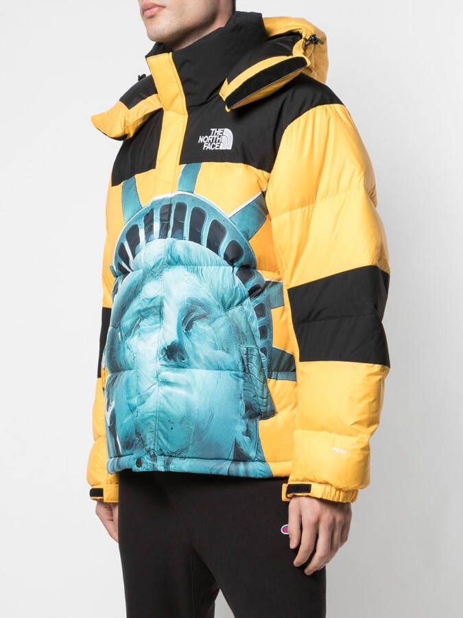 Supreme x The North Face jas Geel