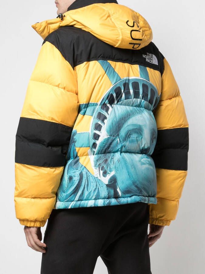 Supreme x The North Face jas Geel