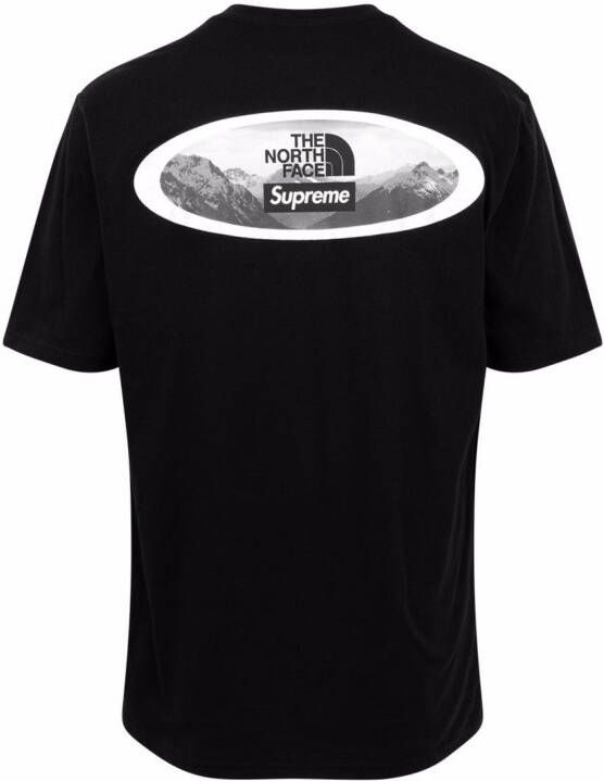 Supreme x The North Face Mountains T-shirt Zwart