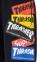 Supreme x Thrasher trainingsshorts met logo Zwart - Thumbnail 3