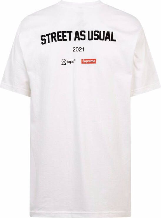 Supreme x WTAPS Sic'em T-shirt Wit