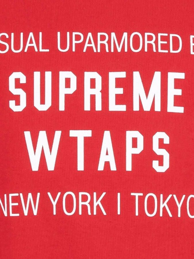 Supreme x WTAPS sweater met ronde hals Rood