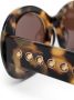 Swarovski Zonnebril verfraaid met kristallen Bruin - Thumbnail 3