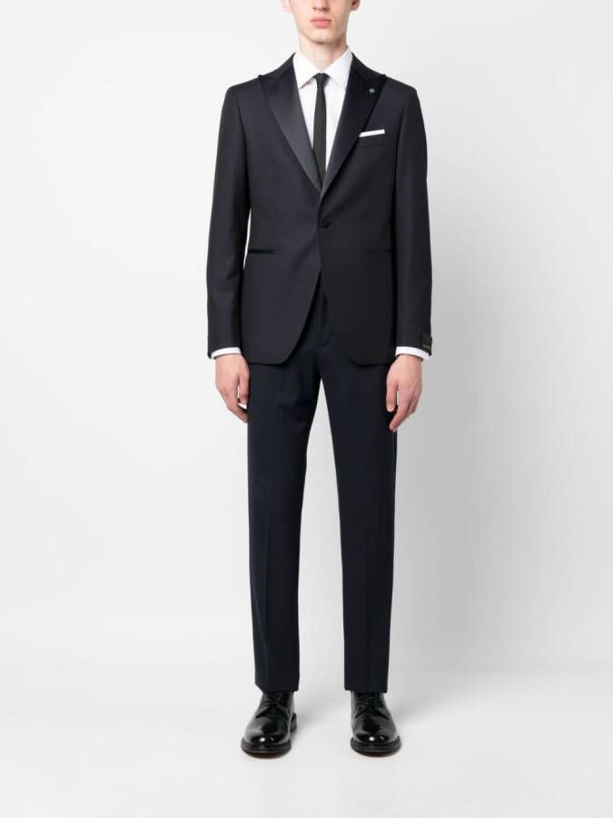 Tagliatore Blazer met enkele rij knopen Blauw
