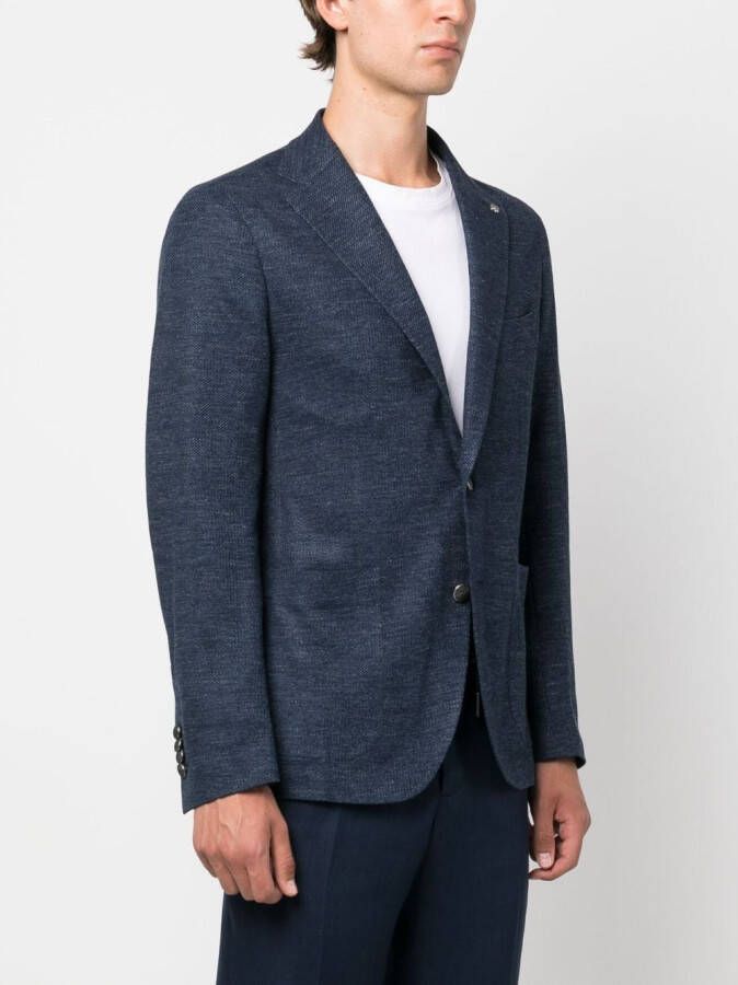 Tagliatore Blazer met enkele rij knopen Blauw