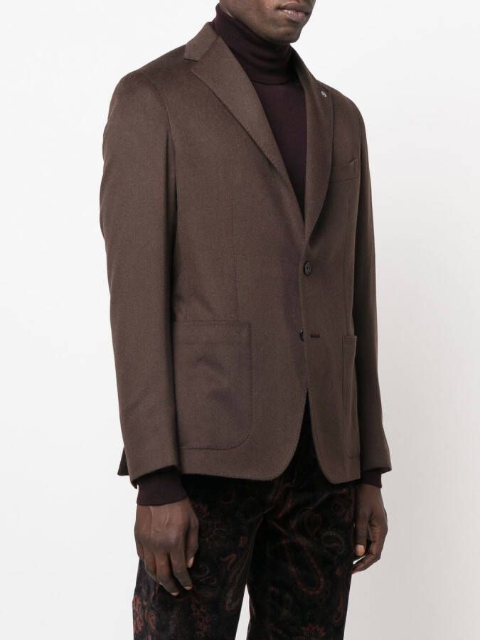Tagliatore Blazer met enkele rij knopen Bruin