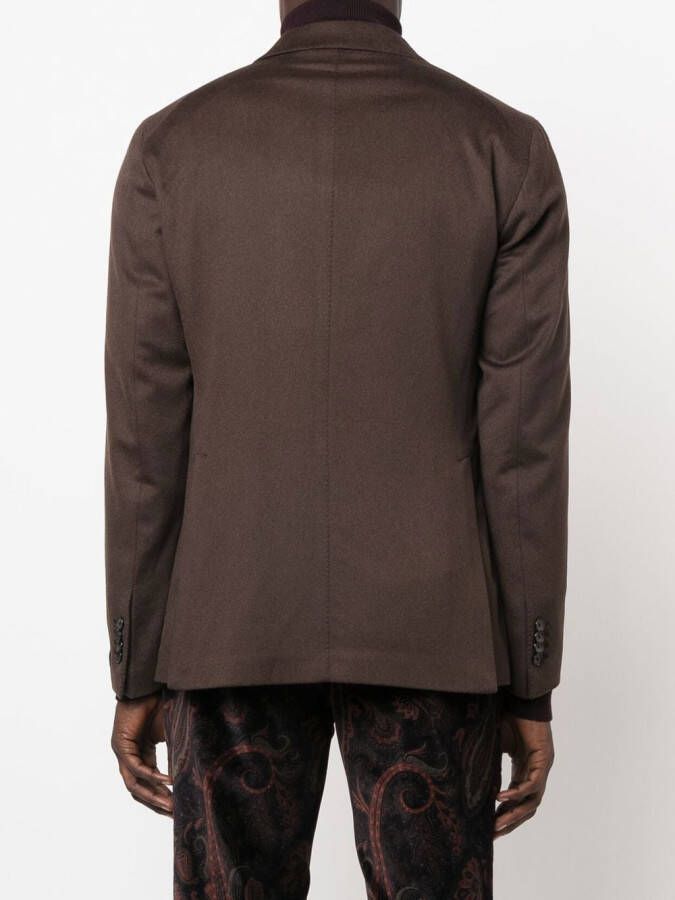 Tagliatore Blazer met enkele rij knopen Bruin