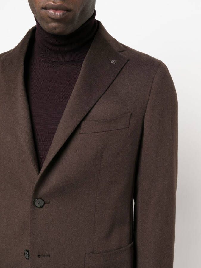 Tagliatore Blazer met enkele rij knopen Bruin