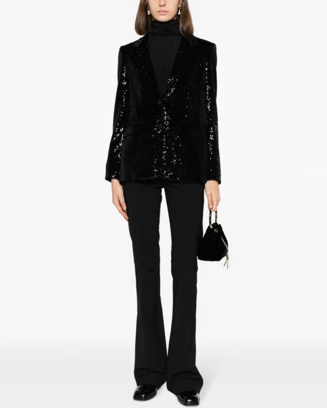 Tagliatore Blazer met enkele rij knopen Zwart