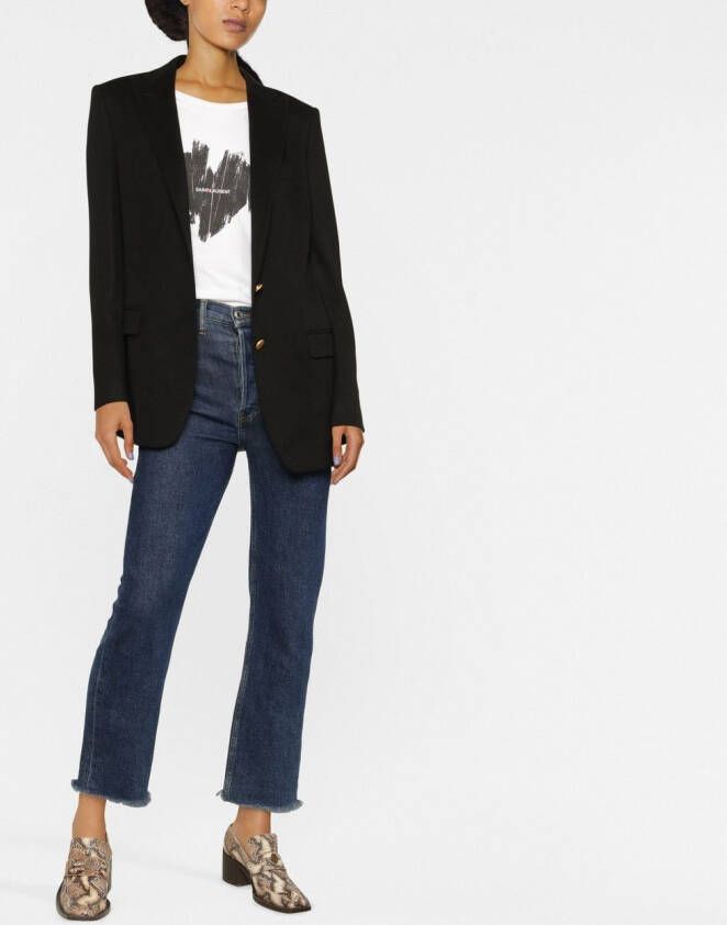 Tagliatore Blazer met enkele rij knopen Zwart