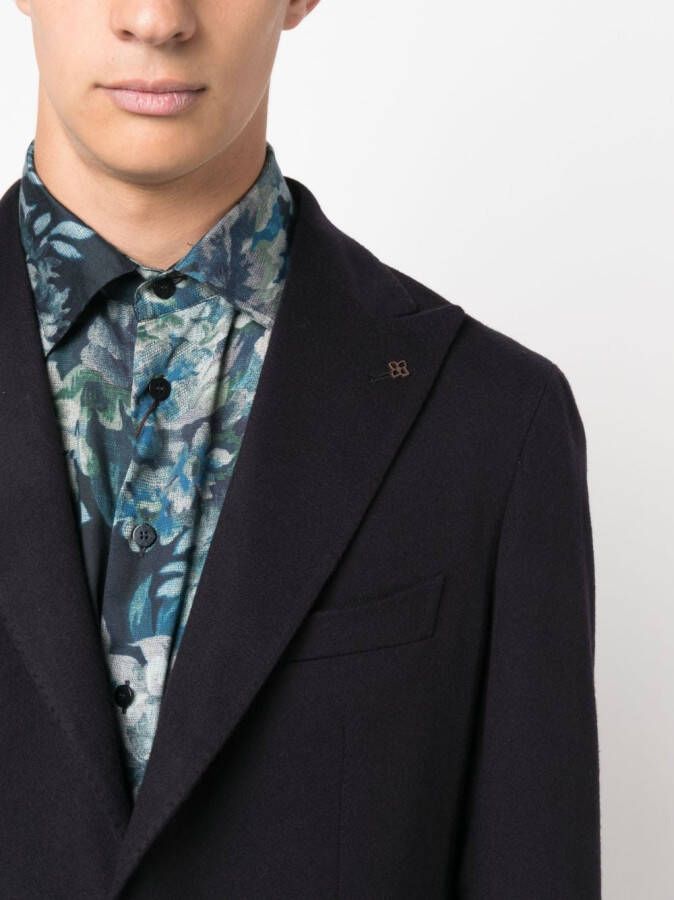 Tagliatore Blazer van scheerwol Blauw