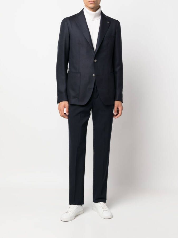 Tagliatore Blazer van scheerwol Blauw