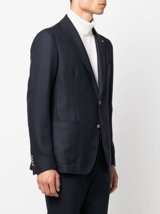 Tagliatore Blazer van scheerwol Blauw