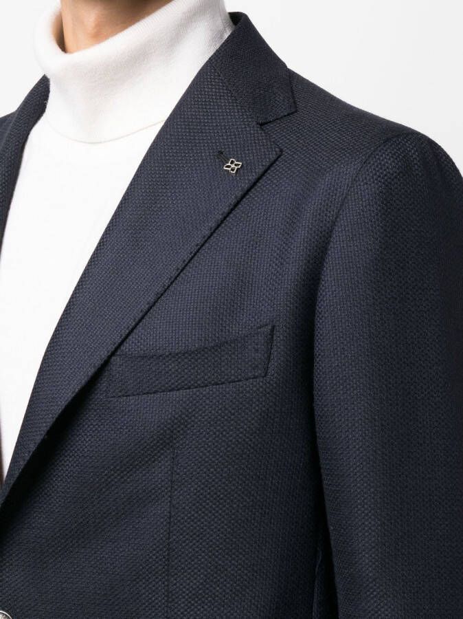 Tagliatore Blazer van scheerwol Blauw