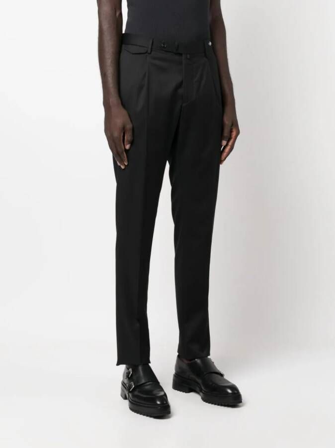 Tagliatore Broek met logoplakkaat Zwart