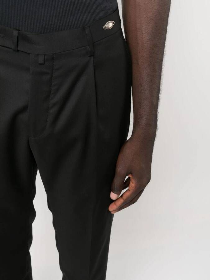 Tagliatore Broek met logoplakkaat Zwart