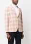 Tagliatore Geruite blazer Beige - Thumbnail 3