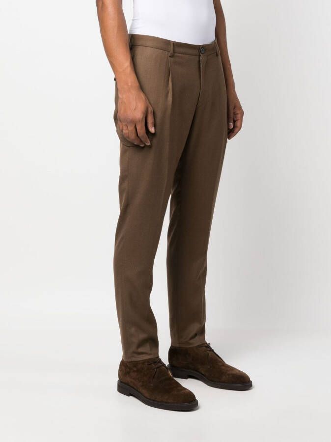 Tagliatore Geplooide chino Bruin