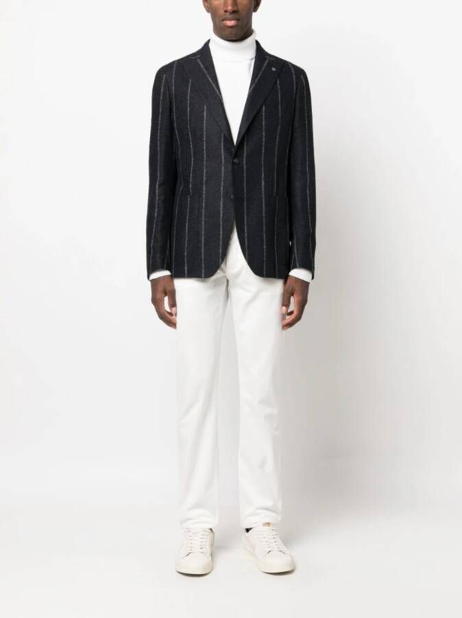 Tagliatore Gestreepte blazer Blauw