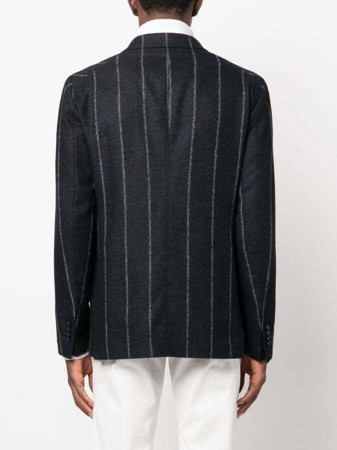 Tagliatore Gestreepte blazer Blauw