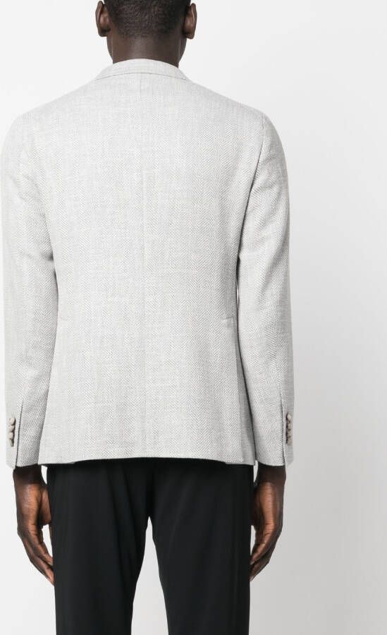 Tagliatore Blazer met enkele rij knopen Grijs