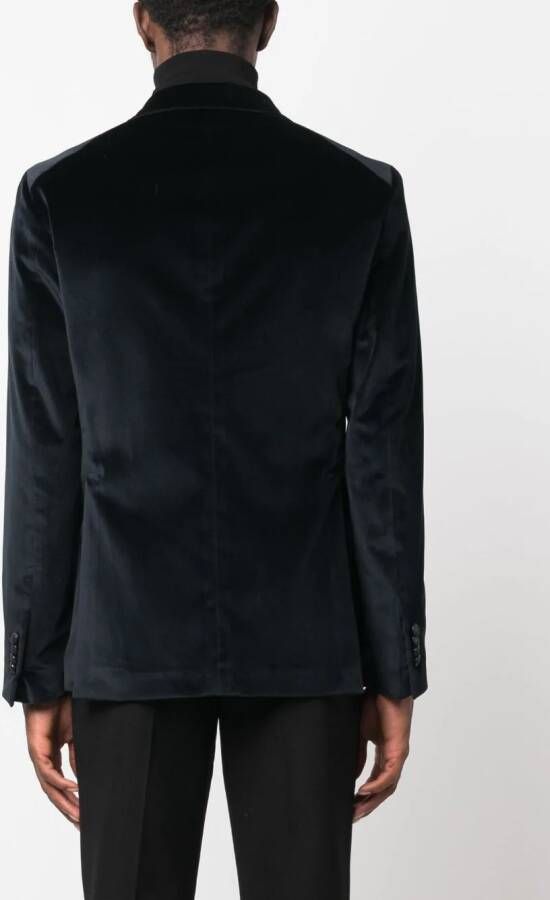 Tagliatore Trui met logoplakkaat Blauw