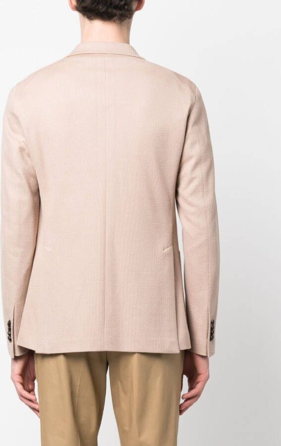 Tagliatore Blazer met enkele rij knopen Beige