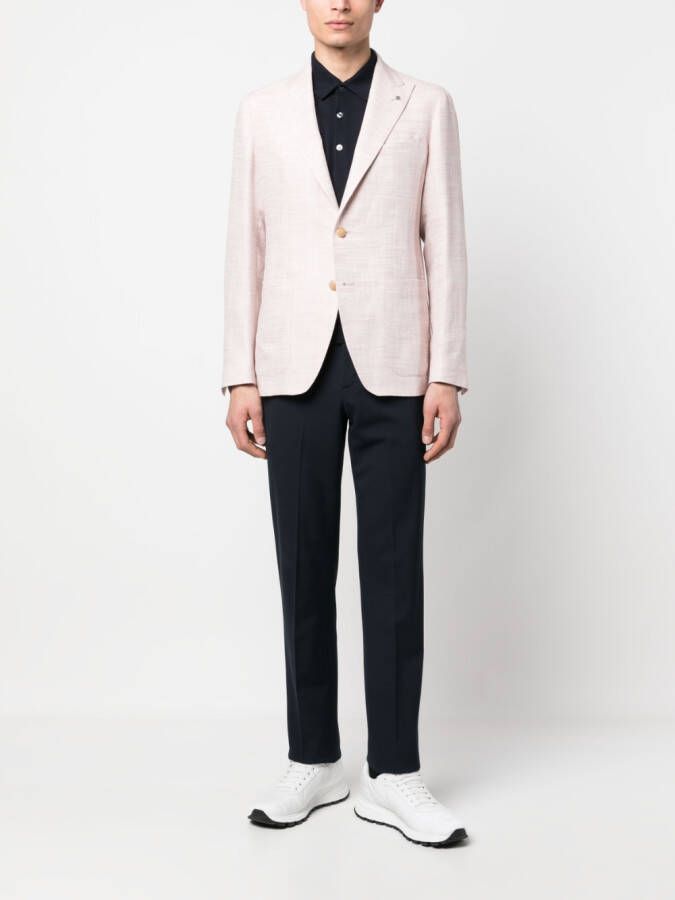 Tagliatore Blazer met enkele rij knopen Roze