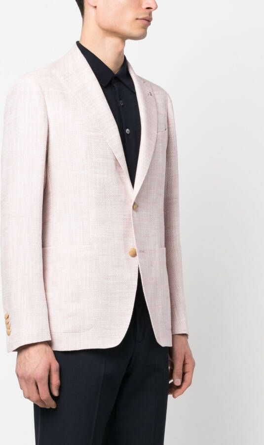 Tagliatore Blazer met enkele rij knopen Roze