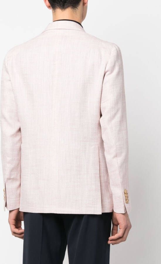 Tagliatore Blazer met enkele rij knopen Roze