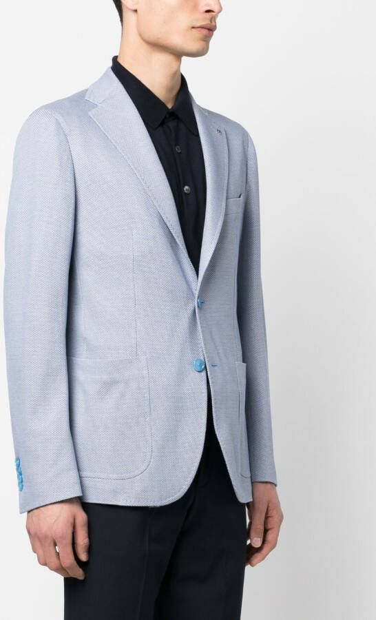 Tagliatore Blazer met enkele rij knopen Blauw