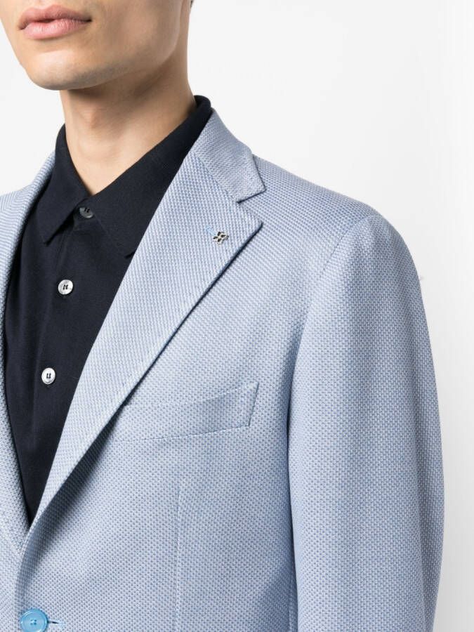 Tagliatore Blazer met enkele rij knopen Blauw